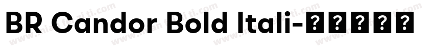 BR Candor Bold Itali字体转换